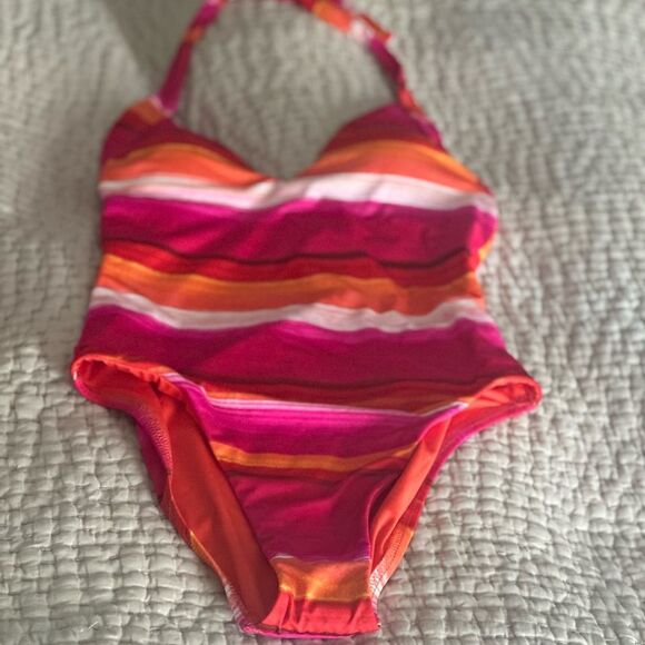 TRINA TURK Plunge One Piece Halter Swimsuit Size 8 ✨NWT✨ - Picture 10 of 11